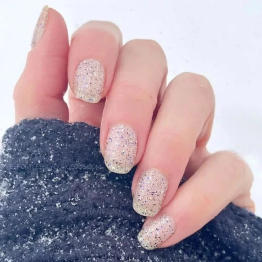*Retired* Color Street: Have a Ball | Navy Blue Silver Glitter Party Clear